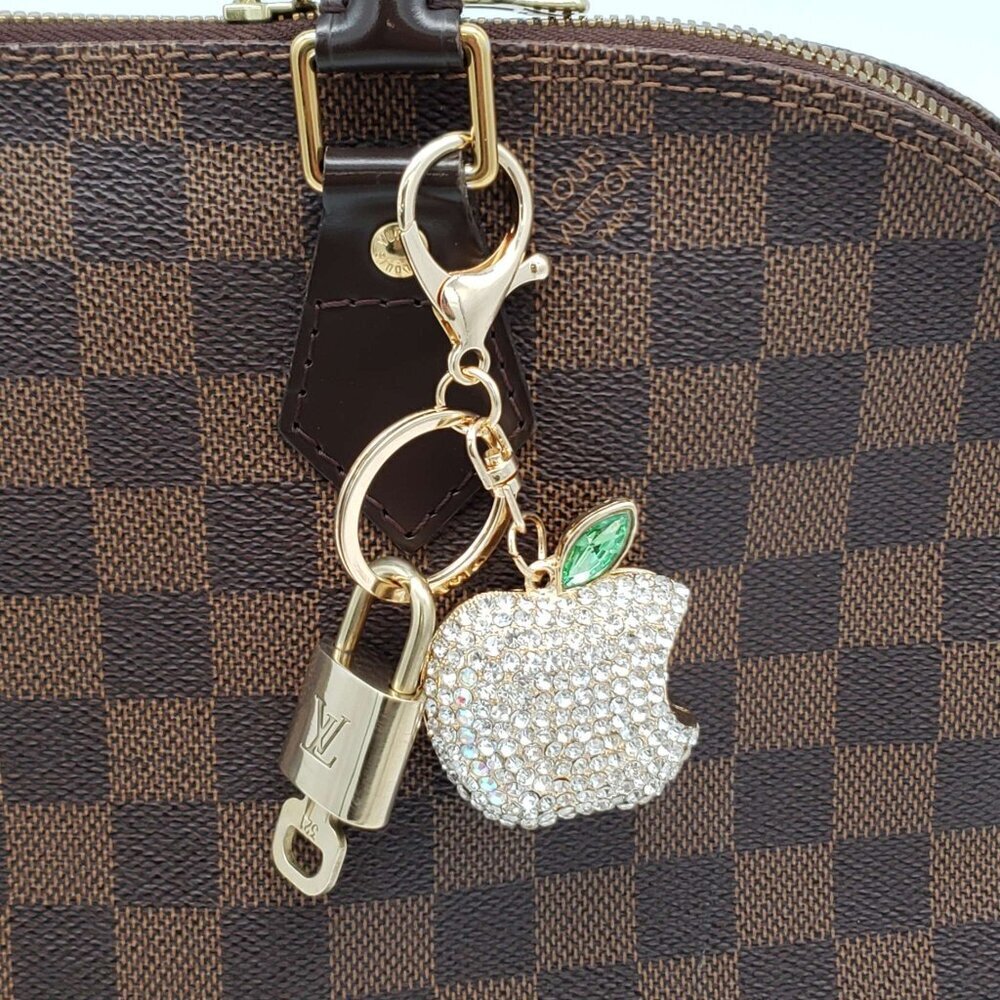 Louis Vuitton Authentic Gold Lock 🔒 Unbranded Apple Keychain Charm for Bags - Picture 7 of 7
